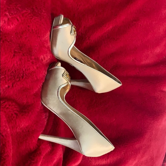 Badgley Mischka Evening Platform Heels - Picture 3 of 5